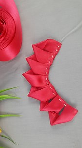 Very Easy Idea | How to Make Satin Ribbon Flower | Handmade diy ribbon flowers //#trending #Flower #share #handmade #reelsvideoシ | Dian Diy Tech