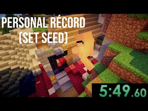 Minecraft Speedrun 5:47 (SET SEED) | Personal Record
