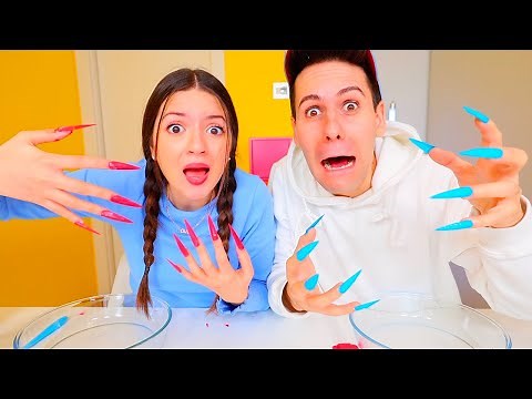 FARE LO SLIME CON LE UNGHIE LUNGHISSIME!