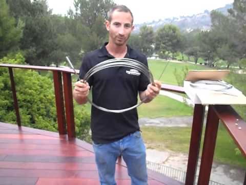 Mangaris deck with cable railing how-to part 2