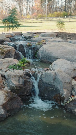 🌿 Imagine coming home to this. Anyone can build a waterfall. Very few design the experience. Follow for real pond builds 💧 📍MD