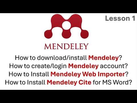 How to Install Medeley, Web Importer, and Mendeley Cite in Word ? Complete Setup Guide!