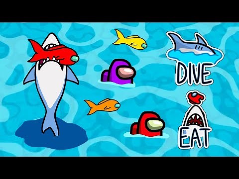 Among Us NEW SHARK IMPOSTOR Role! (Shark Attack Mod)