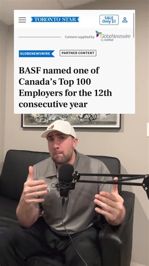 Most companies talk wellness. BASF Canada walks the walk. 12 consecutive years as a Top 100 Employer tells you everything. | Benjamin Robert Graham