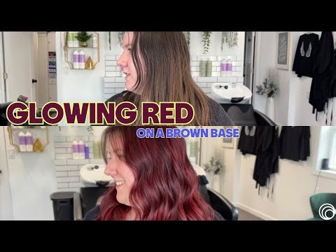 How To: Vibrant Red Teasy Lights on Dark Hair | Step-by-Step Transformation 🎨