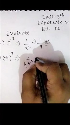 Exponent and power exercise 12.1 question number 1