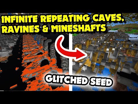 Infinite REPEATING Caves, Ravines & Mineshafts | Glitched Minecraft Seed (Minecraft Seed Showcase)