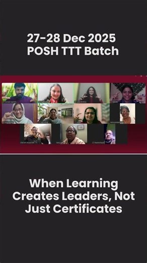 POSH TTT- When Learning Creates Leaders, Not Just Certificates