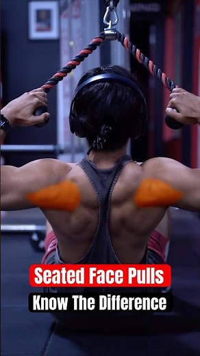 Seated Face Pulls: Know The Difference ⚠️ #back