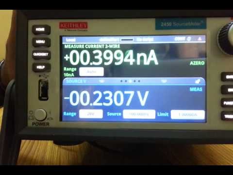 Keithley 2450 source measure unit(sourcemeter) quick front panel familiarisation