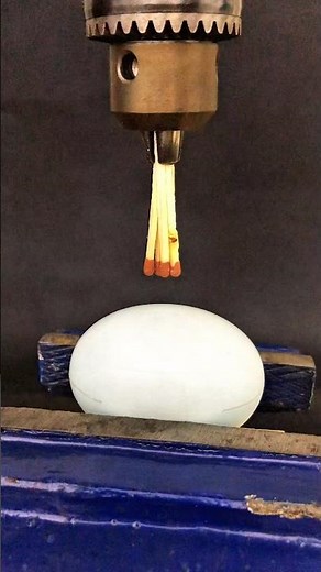 Matchstick Drill vs Egg – Pressure Test Experiment #MatchstickDrill #EggExperiment #ScienceTest