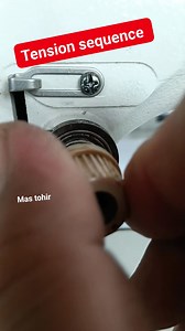 The sequence for installing the tension on a high-speed sewing machine... #Tips #tutorial #education #fyp | Muhammad Tohir