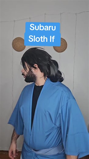 Subaru Sloth if route my favorite route besides Envy! what do you guys thinks Im cosplaying Subaru from re zero slothif route best isekai anime! #Isekai #isekaianime #animelovers #cosplaytiktok #rezero