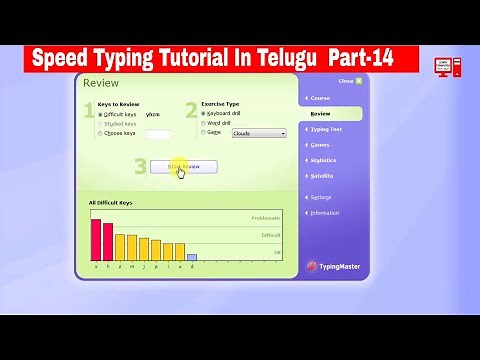 Speed Typing Tutorial in Telugu #14 Final Video | Increase Typing Speed | Typing Master