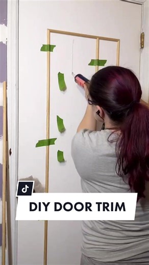 How to dress up flat doors - see my tutorial on IG highlights at uglyducklingDIY for more info! #diy #ShowAndTell #diyproject #homeimprovement #diyer