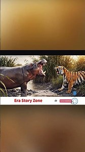 “Tiger vs Hippo Showdown” #TigerVsHippo #WildlifeShowdown #AnimalEncounter#WildlifeVideo#TigerAttack
