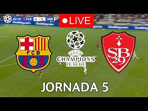 🔴EN VIVO || 🔥FC BARCELONA STADE BREST EN VIVO 🏆 CHAMPIONS LEAGUE 24/25 JORNADA 5🏆BARÇA HOY VERTICAL