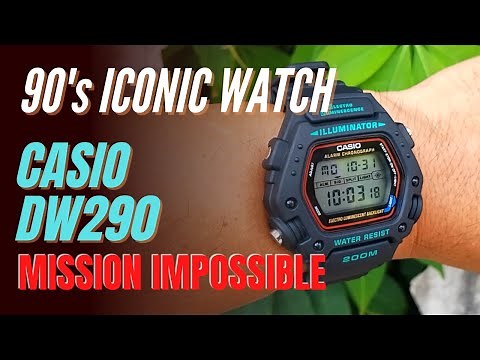 Casio DW 290 Review: The 90's Iconic "Mission Impossible" Watch DW-290 DW290 1VS