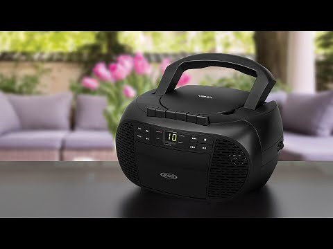 Jensen CD-550 Portable Stereo Compact Disc Cassette Recorder with AM/FM Radio