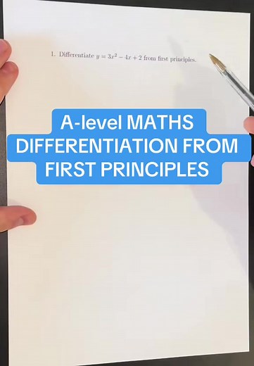 Understanding Differentiation from First Principles in A-Level Maths