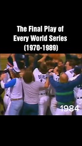 Just finished researching EVERY. SINGLE. FINAL. PLAY of the World Series from 1970-1989! So much drama, so many iconic moments! #WorldSeries #MLB #baseball | MLB Throwbacks
