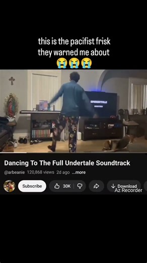 this is the pacifist frisk they warned me about 😭😭😭 #undertale #spiderdance #dancing