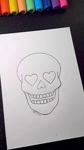 2M views · 21K reactions | Love Skull in Neon Technique! ✨ | Stained Art with Mop’r Black Marker!  #visualart | Gaspi - Artist Oh My God | Facebook