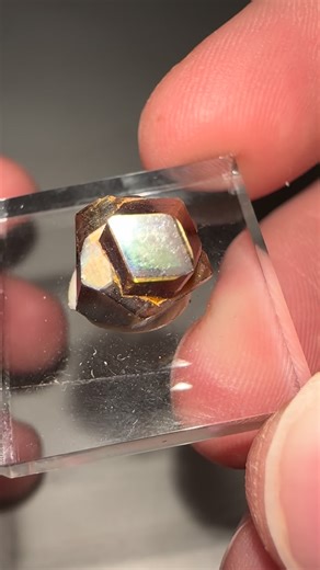 Quality Gems For A Great Price on Instagram: "This is a cluster of Rainbow Irridescent Garnets! This piece is priced at just $100 and has nice flash of color on a lot of the crystal faces! A nice cluster and priced well! Hard to get material these days!"