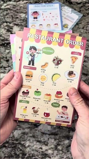 6 Pack Pretend Play Notepads for Kids! video