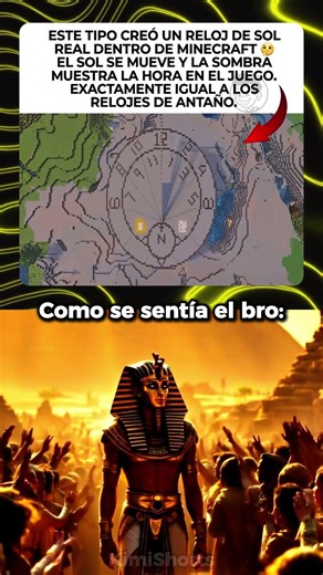 Reloj solar en Minecraft