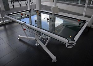 Great explainer on how glass top pool tables work