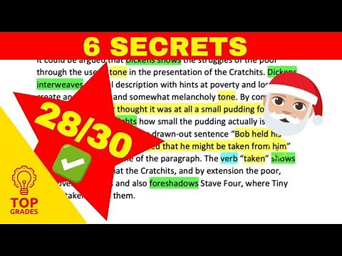 6 Secrets of Top Grade Essays (Using A Christmas Carol) Mr Salles