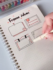 124K views · 4.7K reactions | Frame ideas for bujo beginners #studygram #journaling #notestaking #stationeryaddict #howtodraw #writechpens | Writech | Facebook