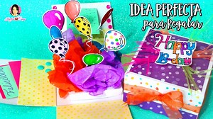 ¿Tienes una fiesta de cumpleaños (o de otra cosa) en mente? Pues mira qué buena idea: una caja explosiva :)En el vídeo lo verás paso a paso