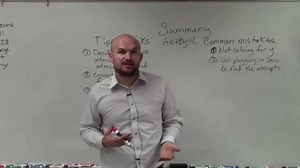 Summary for graph an equation in Standard form