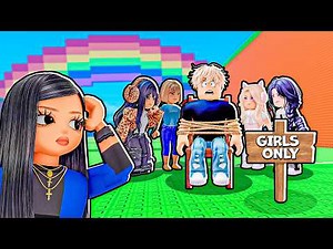 I CAUGHT My CRUSH on a GIRLS ONLY Escape Tsunami Server!