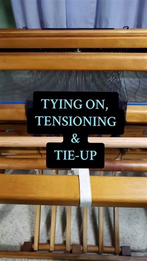 Kelli on Instagram: "Tying on to the front apron rod, tensioning the warp, changing to a walking tie-up and winding bobbins with my handspun weft! Phew, after these steps I was ready to start the actual weaving yesterday. #weaving #floorloom #slowcloth #fiberart #weaversofinstagram #handloom #fiberartistsofinstagram #handwoven #craftersofinstagram #handmadetextiles #handspun"