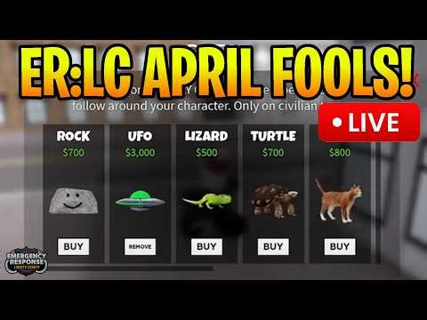 🔴 ER:LC APRIL FOOLS UPDATE! | ROBUX GIVEAWAYS & MINIGAMES | RAIDING PRIVATE SERVERS | Roblox Live 🔴