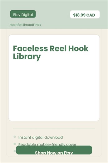 Faceless Reel Hook Library - Etsy