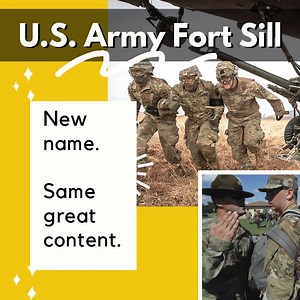 79 reactions · 4 comments | *Please be aware* The Fort Sill and Fires Center of Excellence Facebook will be undergoing a name change to increase findability and to better align with Army branding. NEW NAME: U.S. Army Fort Sill "New name. Same great content." | US Army Fort Sill | Facebook