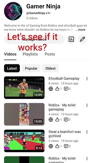 let's see if it works?