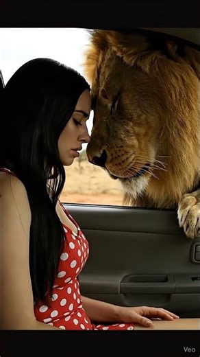 A Lion Gently Kisses a Girl 😱🦁 | Unbelievable Wildlife Moment