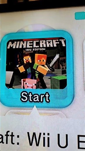 Opening Minecraft Wii U Edition