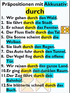 Präpositionen mit Akkusativ: durch #deutsch #learngerman #german #germanlanguage #grammar #deuscthgrammatik #grammatik #essamhammam #deutschhören #b2 #geschichtea1 #deutschhörenb1 #deutschc1 #deutschhörena1 #deutschlernen #geschichte #deutscha1 #deutschlesen #beruf #berufe #deutscha2 #deutschkurs #deutschland #präposition #akkusativ #präpositionenakkusativ #durch | Deutschprüfungen - German Tests and Grammar