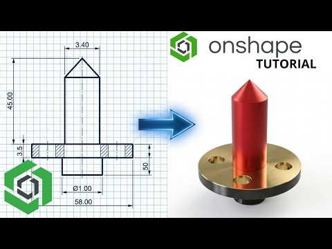 Onshape 360 From Zero | Beginner Step-by-Step Tutorial #4