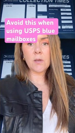 Avoid this when using USPS blue mailboxes!