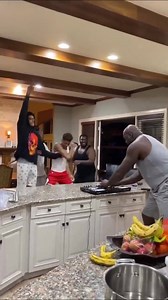Space Jam Theme Song | The same video of Shaq and his family dancing to various songs