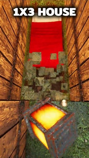 Minecraft 1x3 House🏠 #shorts #minecraft #gaming