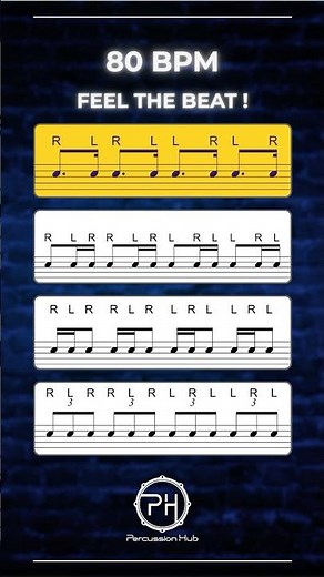 Catch the Groove! 80 BPM Drum Notation Challenge 🥁