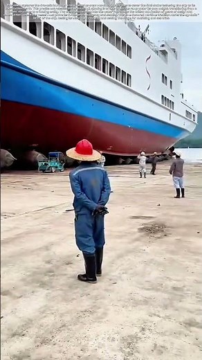 Breaking the Chain: The Moment a New Ship Meets the Water